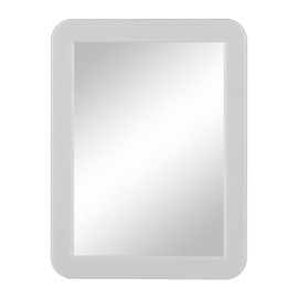 ARTLYMERS Magnetic Locker Mirror, 5x7 Real Glass Small Mirrors for Locker with Magnetic Backing, for School Locker, Bathroom, Household Refrigerator, Locker Accessory (Grey)