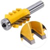 Bestgle 1/2" Shank Reversible Finger Glue Joint Router Bit Woodworking