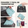 Porta Pasaporte con Bloqueo RFID, Porta Pasaporte y Visa Impermeable,