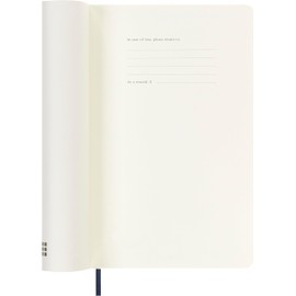 Moleskine Classic 18 Month 2024-2025 Weekly Planner, Soft Cover, Large (5" x 8.25"), Sapphire Blue, 208 pages