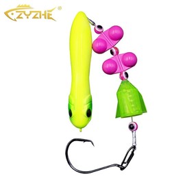 Catfish Rig with Eagle Claw Hook, 1 Count Fishing Lure with 3 Beads, Outdoor Fishing Accessories for Fishing Enthusiasts - Color: Yellow, Specification: HOOK #6/0