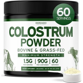 Pure Bovine Colostrum Powder - 40% IgG Highly Concentrated Pure Bovine 3.17 OZ USA