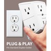 Fosmon 6-Outlet Wall Plug, Six Plug Outlet Adapter, Multiple 6