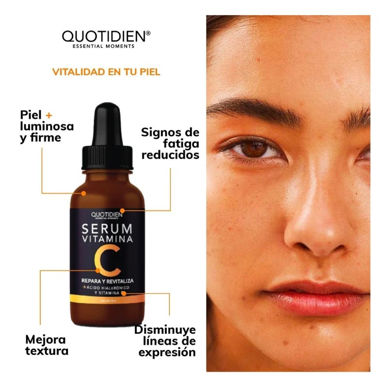 Kit 1 Serum Facial Vitamina C 1 Suero Facial cido