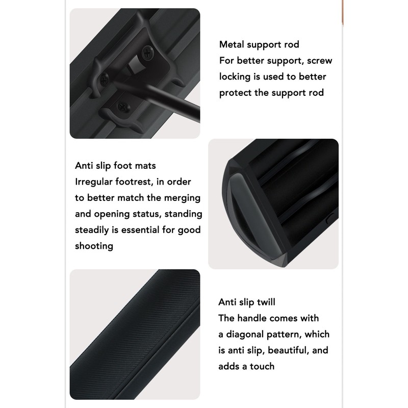 1.2m 47 Inch Extendable Selfie Stick Tripod Integrated Stick Tripod
