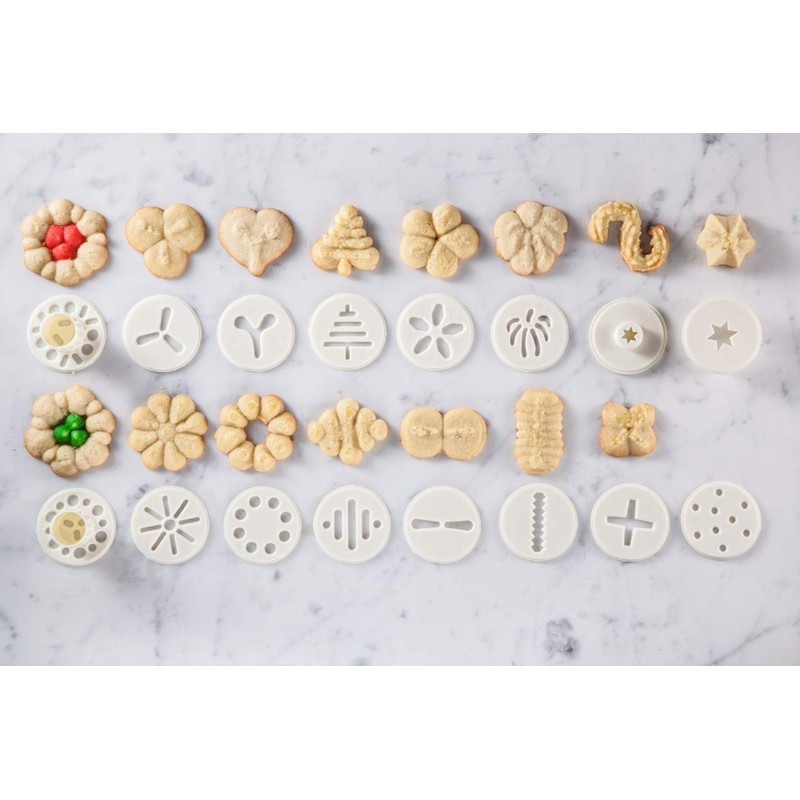 Hutzler 23pc Easy Action Cookie Press and Food Decorator Set