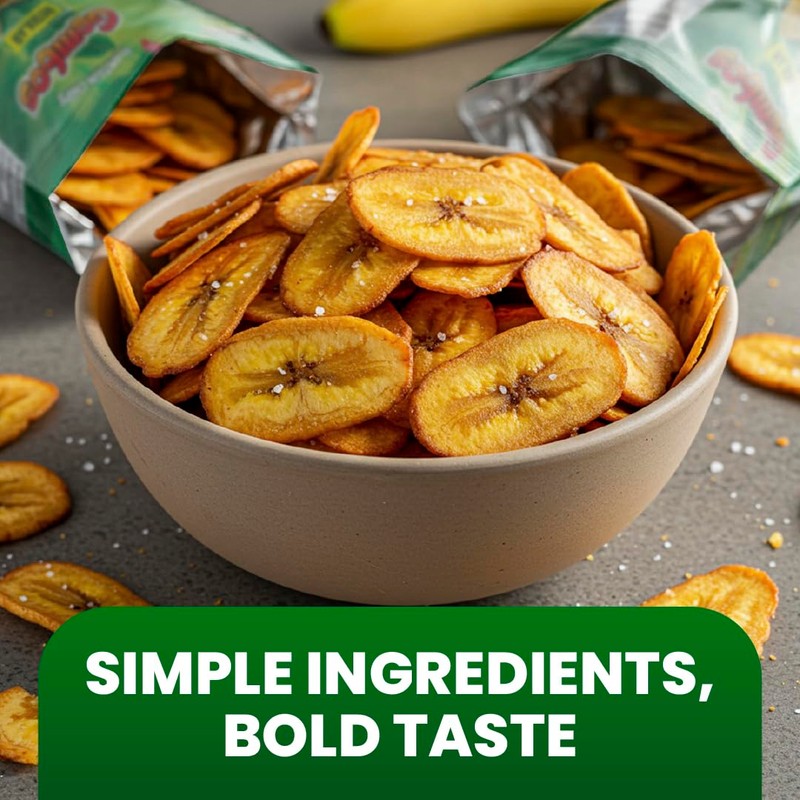 Gembos Plantain Chips Salty Snack Pack - Delicious Vegan Chips