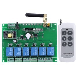 1pc  6 Channel RF Relay Module Board Remote Control Switch