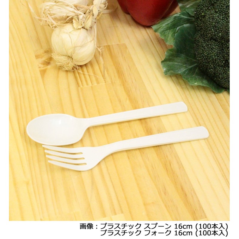 Nakamura Spoons, Commercial Use, Plastic, Pack of 100, 6.3 inches