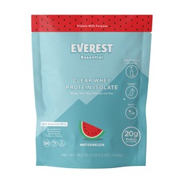 Everest Essential, Whey Protein Powder for Adults, Watermelon (20 Servings Per Bag)