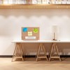 jojofuny 31x23cm Cork Board with Stand, Double Sided Cork Notice