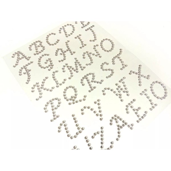 Unbranded CraftbuddyUS 30pcs 23mm Self Adhesive Upper Case Clear Letter