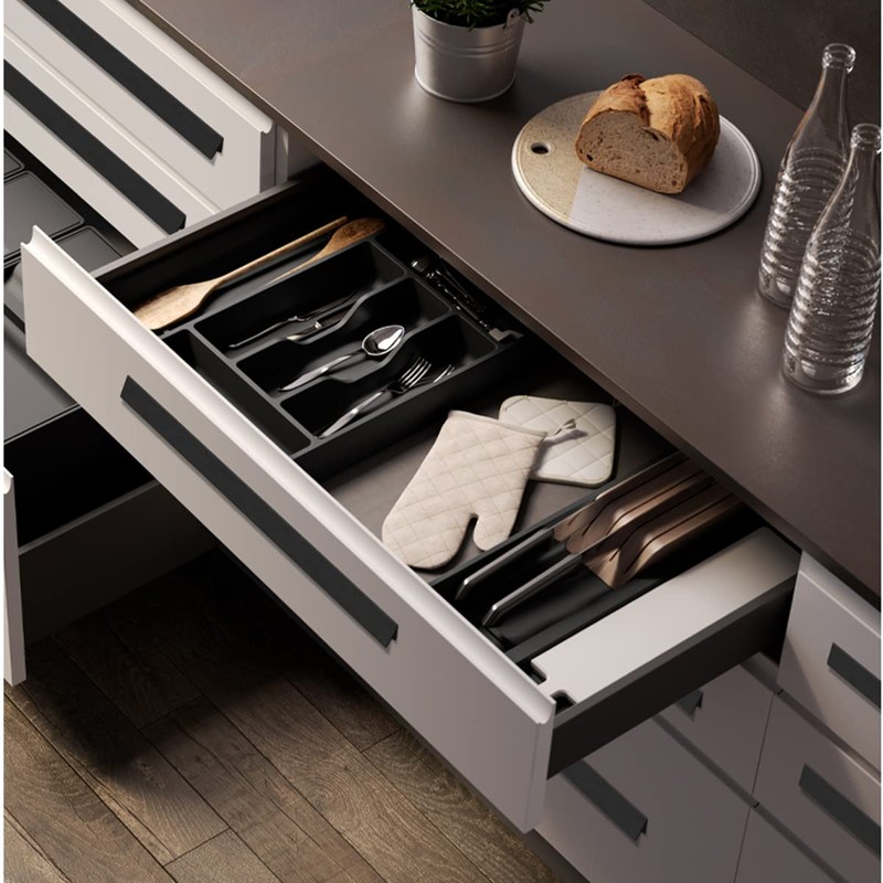 Qrity 10 x Aluminium Alloy Furniture Handles Knobs Cupboard Handles