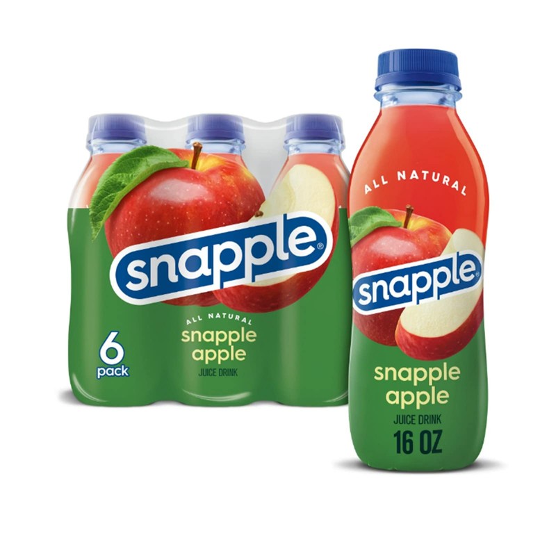 Snapple Apple All Natural Juice Drink Gluten Free 16 fl