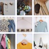 JRSHIRLEYLTD Pack of 8 Coat Hooks Wooden Round Coat Hooks