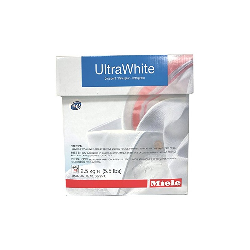 Miele CareCollection UltraWhite Multi-purpose powder 2.5KG (5.5 LBS) 48 Loads