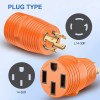 Nilight 30Amp to 50Amp RV Power Adapter 4Prong Generator Twist