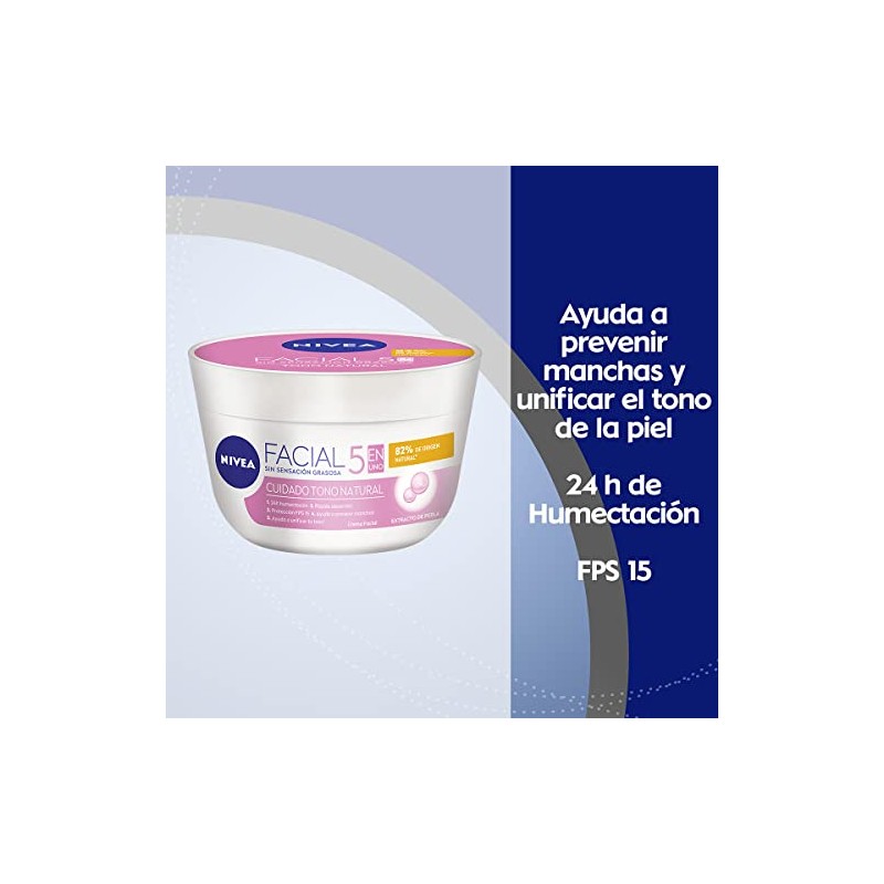 NIVEA SUN Protector Solar Facial Control De Brillo (50 ml),