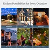 Brightech Ambience Pro Solar Powered Outdoor String Lights, 27ft Remote