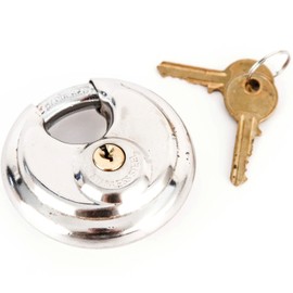 Red Hound Auto 2-3/4 Inches 70mm Stainless Disc Padlock Shackle Trailer Self Storage Single Lock with 2 Keys