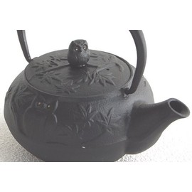 [Southern 鉄器 急須 Owl Patterns] 0.3l Size: 140 X 105 X Height 125 mm Weight: 670g