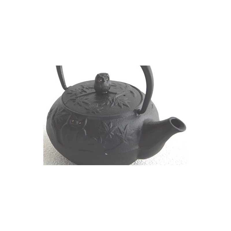 [Southern 鉄器 急須 Owl Patterns] 0.3l Size: 140 X 105