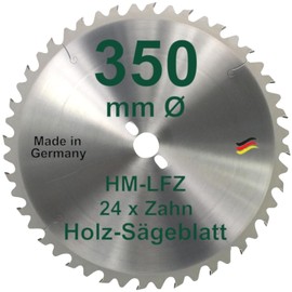 HM Saw Blade 350 mm LFZ Flat Tooth Carbide Widea for Rocker Saw and Firewood Saw for Firewood Hardwood Circular Saw Blade 350 mm