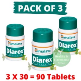 Himalaya Diarex Tablets Pack of 3 | Herbal Digestive Support | Exp 03/2027 |