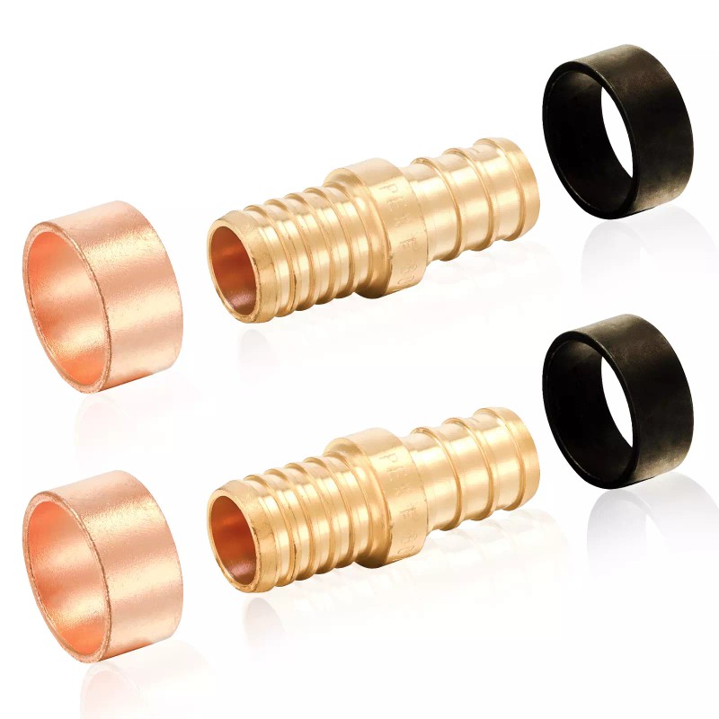 EFIELD 1/2" 3/4" Pex Polybutylene Transition Coupling Lead Free W/H