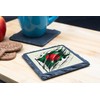 Bangladesh Flag Artistic Slate Coaster with Unique Design, for Home