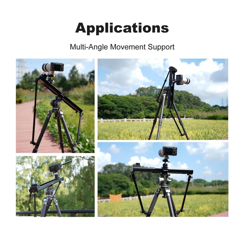 Accsoon Camera Slider Support Arm(2 Arms in), Adjustable Tripod Stability