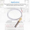 ChangTa Gas Fryer Thermopile Thermocouple 2-Wire Replacement for Imperial Elite