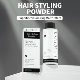 lewedo Volumizing Styling Powder 20g - Natural Volume & Matte Finish for Men, Oil-Absorbing Texture Powder with Adjustable Nozzle