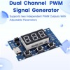 LAOMAO 2-Channel PWM Signal Generator, 1Hz-150KHz, Precise Control of Frequency