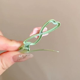 Little Girl Hair Ties Hair Barrettes Set of 22, Hair Bows, Floral Ponytail Holder Hair Ropes, Sweet Flower Alligator Clips, Cute Bow Hair Clips, Hair Accessories for Girl Toddler Kids (Green)