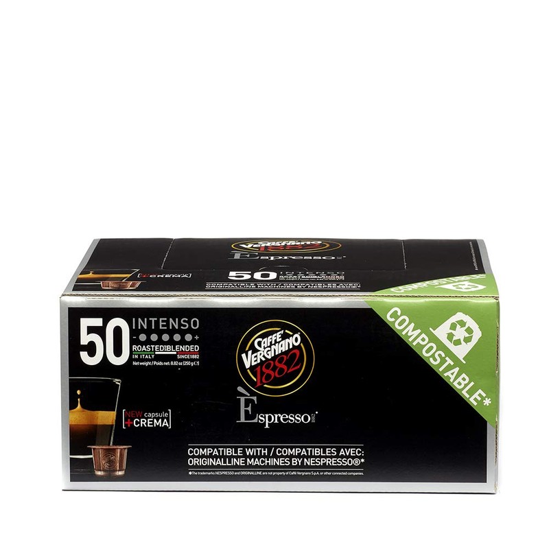 Caffe Vergnano Intenso Espresso Capsules | Compatible with Nespresso Original
