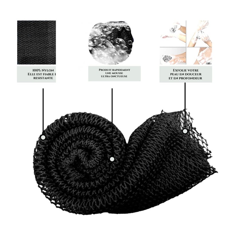 African Bath Net Djampe African Exfoliating Shower Sponge Bath Gloves