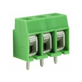 PCB Terminal Block Low Pro 5mm 3 Way Terminal Blocks Standard Terminals 1 Piece - CTB55VG/3