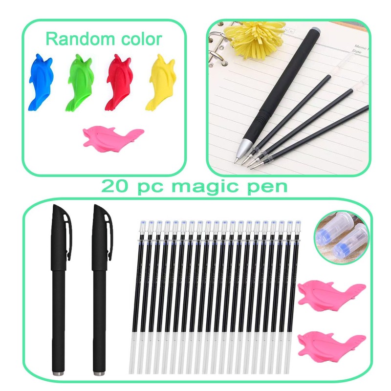 Grooved Book Magic Pens,Disappearing Ink Pen for Grooved Writing Books