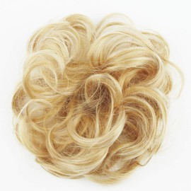 PRETTYSHOP Hairpiece Scrunchy Updo Bridal Hairstyle Voluminous Wavy Messy Bun Blond Mix G30A