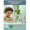 Cobbe Waterfall Bathroom Faucets 3 Hole, Brushed Nickel Bathroom Sink