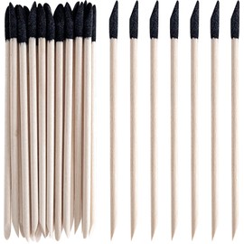 HINZIC 20 Pcs Sanding Sticks 5.43 x 0.22 Inch, Matchsticks Sanding Twigs 150 Grit Fine Detailing Polishing Tool for Plastic Models Miniatures Wood Hobby Stuffers