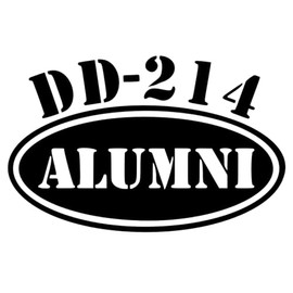 DD-214 Alumni Decal for Truck, Funny, Tumbler, Window, Laptop, Phone, Stickers, Home Decoration.