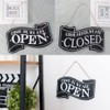 BTtime Open Close Plate Wooden Double Sided Sign Board Sign