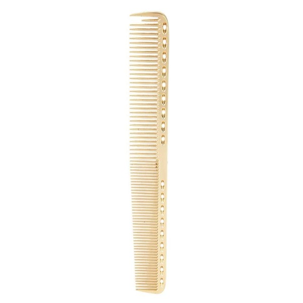 Space Aluminium Sparse Beauty Tool Stainless Steel Hair Comb, Fashionable and Durable Haircut Comb, Antistatic Comb, Home Use, Hairdresser, Professional Use for Salon (Gold02)