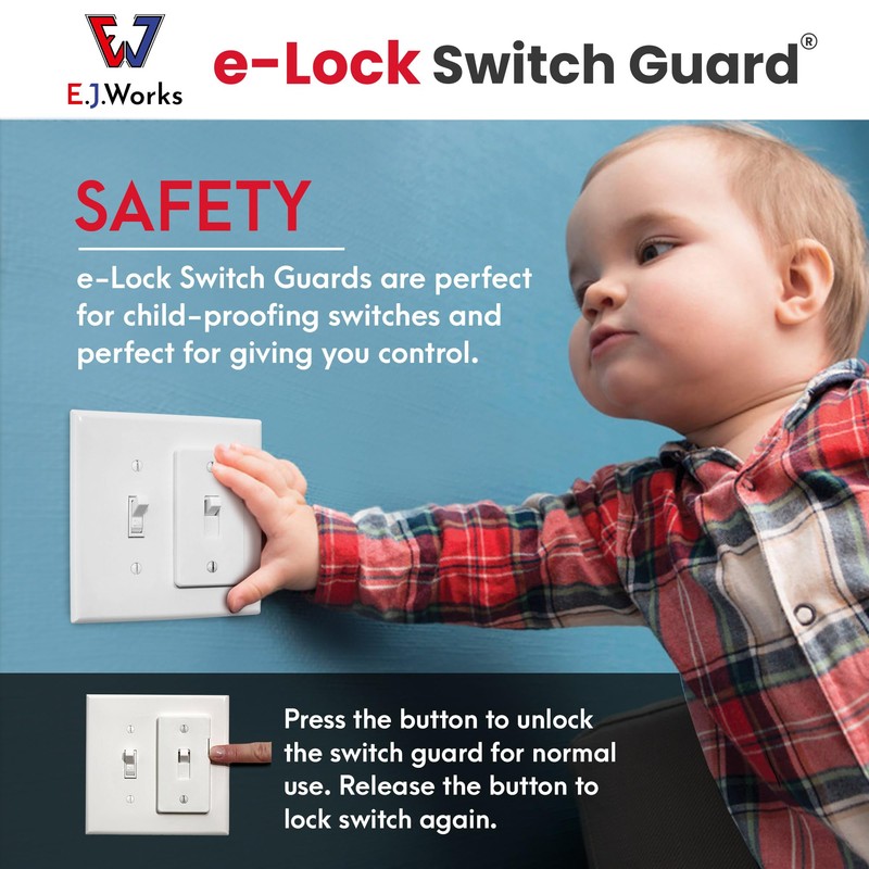 Switch Guard with Easy ON/OFF Push Button Activation | Made