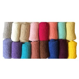 Newborn Baby Cheesecloth Swaddle Cocoon Blanket Knit Crochet Wrap Photo Photography Prop (Purple)