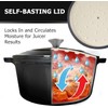 MUELLER HOME 4.5 QT Enameled Cast Iron Dutch Oven, Heavy-Duty