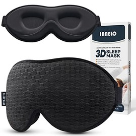 Sleep Mask for Side Sleeper, Eye Mask Sleeping Women Men, 100% Light Blocking 3D Contoured Cup Sleeping Mask Soft No Eye Pressure Cover Blindfold Nigh
