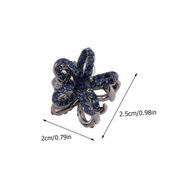 VICASKY Mini Hairpin Clips 2 Pack Decorative Hair Clamps for Birthday Occasions and Accessory